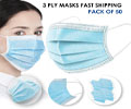 MEDICAL FACE MASK 50pc Disposable Three Layer 3-Ply Surgical Mask Surgical Mask Mask